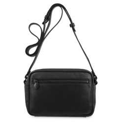 EL POTRO: BOLSO BANDOLERA PEQUEÑO DE PIEL VACUNO 6701-BARI-NEGRO