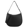 EL POTRO: BOLSO HOBO CON BANDOLERA DE PIEL VACUNO 6706-BARI-NEGRO