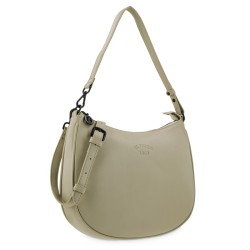 EL POTRO: BOLSO HOBO CON BANDOLERA DE PIEL VACUNO 6706-BARI-TAUPE