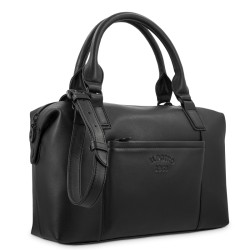 EL POTRO: BOLSO CESTA CON BANDOLERA DE PIEL VACUNO 6707-BARI-NEGRO