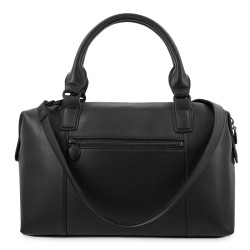 EL POTRO: BOLSO CESTA CON BANDOLERA DE PIEL VACUNO 6707-BARI-NEGRO