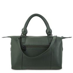 EL POTRO: BOLSO CESTA CON BANDOLERA DE PIEL VACUNO 6707-BARI-VERDE