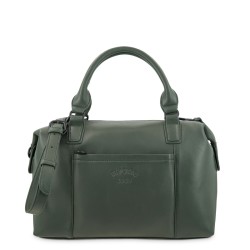 EL POTRO: BOLSO CESTA CON BANDOLERA DE PIEL VACUNO 6707-BARI-VERDE