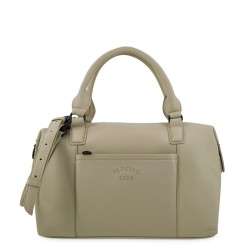 EL POTRO: BOLSO CESTA CON BANDOLERA DE PIEL VACUNO 6707-BARI-TAUPE