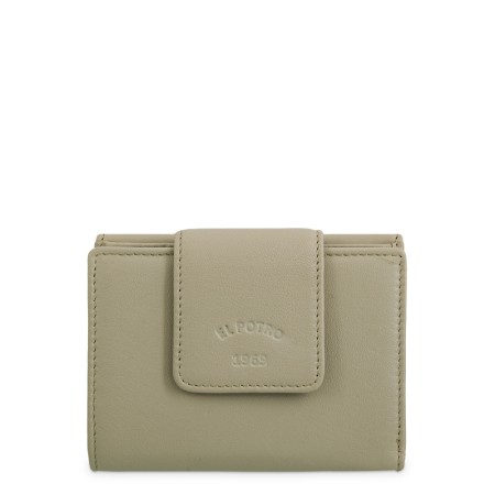 EL POTRO: CARTERA MUJER PEQUEÑA DE PIEL VACUNO 6710-BARI-TAUPE