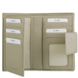 EL POTRO: CARTERA MUJER MEDIANA 16,5 CM. DE PIEL VACUNO 6711-BARI-TAUPE