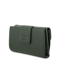 EL POTRO: CARTERA MUJER MEDIANA 16,5 CM. DE PIEL VACUNO 6711-BARI-VERDE