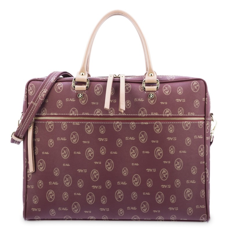 EL POTRO: BOLSO PORTADOCUMENTOS MUJER 2224-VINTAGE-BURDEOS