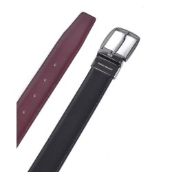 Miguel Bellido: Cinturón reversible 430-32mm negro/cuero