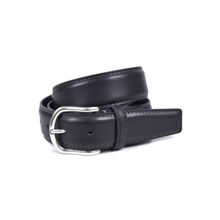 MIGUEL BELLIDO: CINTURÓN SPORT EN PIEL VACUNO 685-35 NEGRO