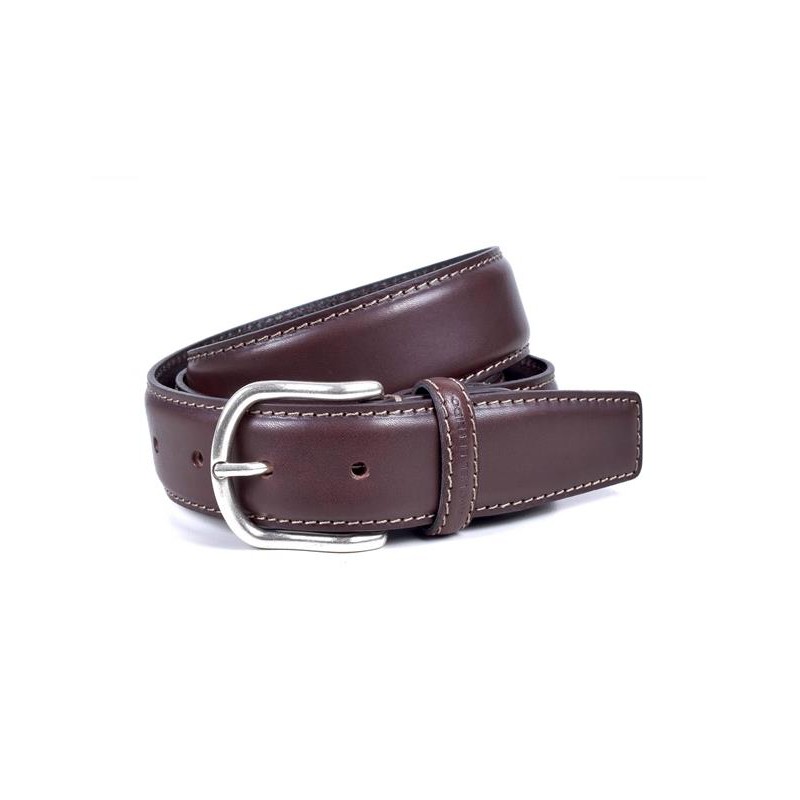 MIGUEL BELLIDO: CINTURÓN SPORT EN PIEL VACUNO 685-35 MARRÓN