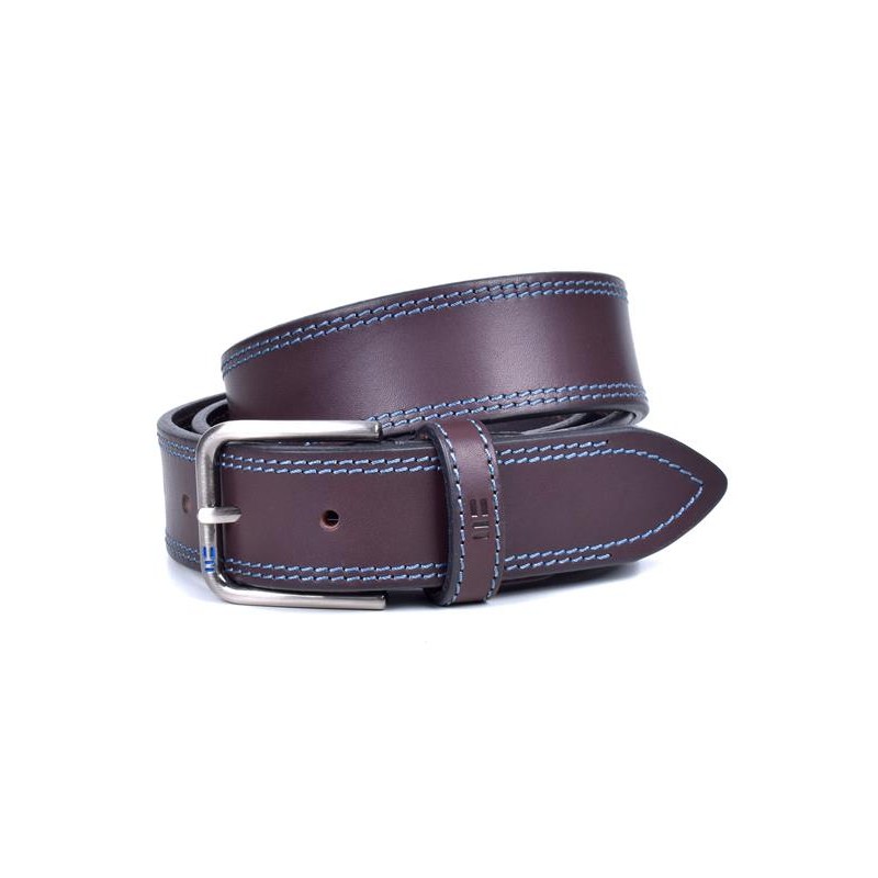 MIGUEL BELLIDO: CINTURÓN SPORT EN PIEL VACUNO 760-35-MARRÓN