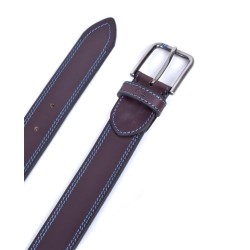 MIGUEL BELLIDO: CINTURÓN SPORT EN PIEL VACUNO 760-35-MARRÓN