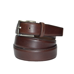 MIGUEL BELLIDO: CINTURÓN VESTIR HOMBRE EN PIEL VACUNO DE 1ª CALIDAD TACTO SUAVE 300-32-MARRÓN