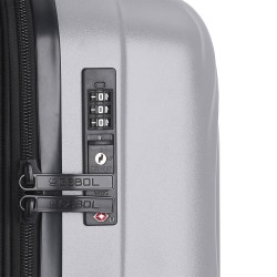 GABOL: MALETA CABINA POLICARBONATO 125422-RADAR-PLATA