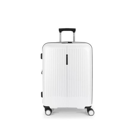 GABOL: MALETA MEDIANA DE POLIPROPILENO 4R 123946-BROOKLIN-BLANCA
