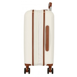 EL POTRO: MALETA DE CABINA EXPANDIBLE ABS TSA 5128621- OCURI-BLANCA