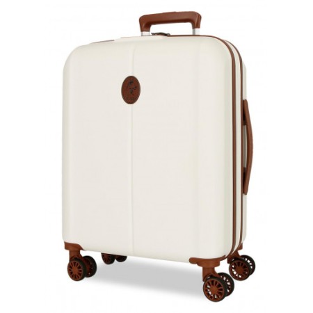 EL POTRO: MALETA DE CABINA EXPANDIBLE ABS TSA 5128621- OCURI-BLANCA