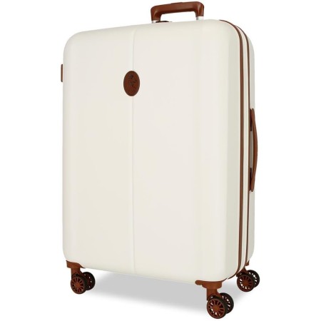 POTRO: MALETA MEDIANA 70 CM. EXPANDIBLE ABS TSA 5128826- OCURI-BLANCA