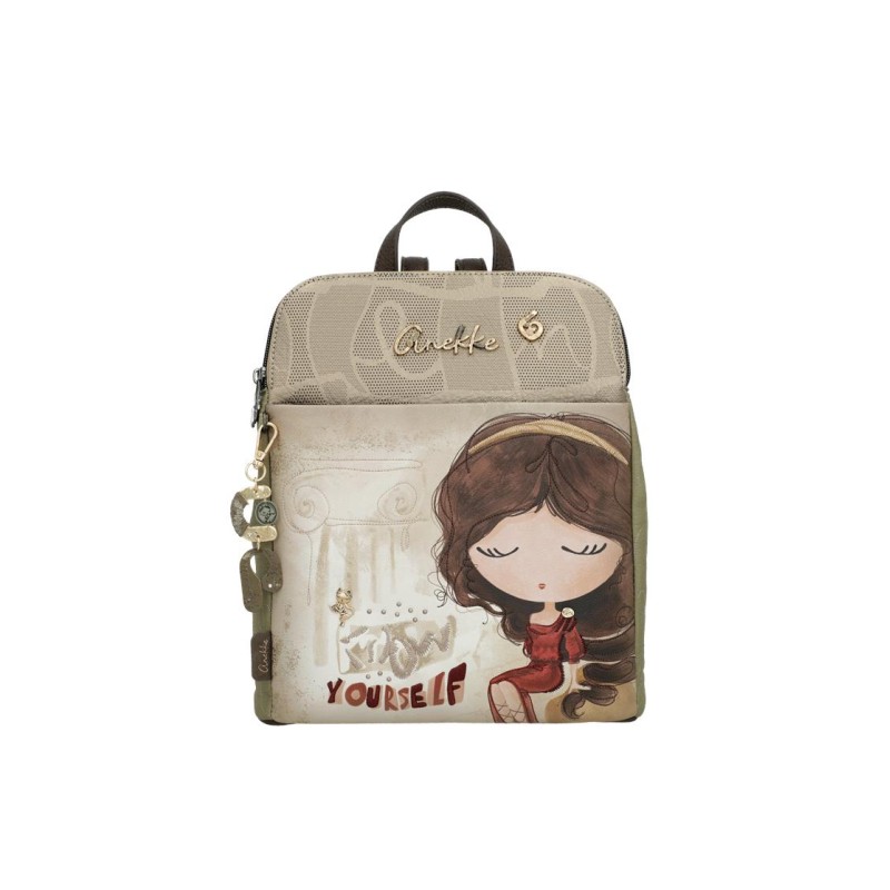 ANEKKE: MOCHILA MOCHILA CUADRADA 2 COMPARTIMENTOS CON BOLSILLO FRONTAL MUSE 42705-073