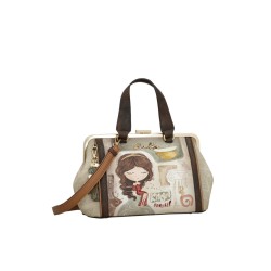 ANEKKE: BOLSO MEDIANO DE BOQUILLA CON ASA DE MANO + BANDOLERA MUSE 42701-009