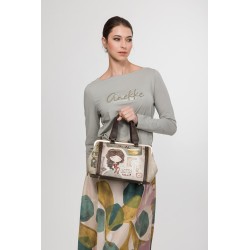 ANEKKE: BOLSO MEDIANO DE BOQUILLA CON ASA DE MANO + BANDOLERA MUSE 42701-009