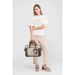 ANEKKE: PORTADOCUMENTOS CON ASA DE MANO + BANDOLERA MUSE 42706-113