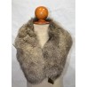 Cuello de piel de zorro.