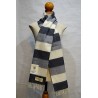 Bufanda de Grazalema Rayas gris/beig