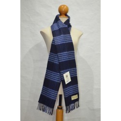 Bufanda de Grazalema cuadros azul