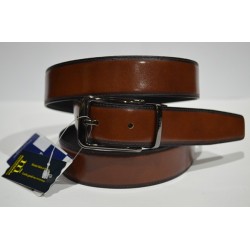 Miguel Bellido: Cinturón reversible negro/cuero