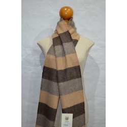 Bufanda de Grazalema rayas marron/camel