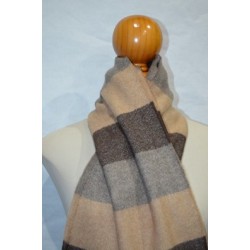 Bufanda de Grazalema rayas marron/camel