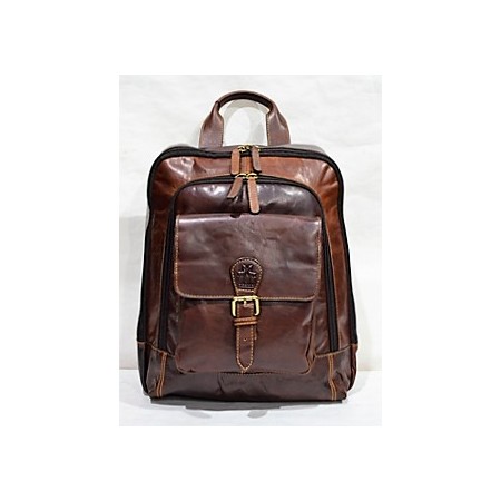 MOCHILA DE PIEL PORTAORDENADOR