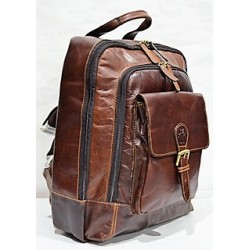 MOCHILA DE PIEL PORTAORDENADOR