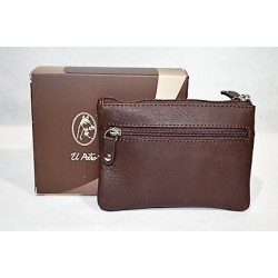 El Potro: Monedero de 3 cremalleras de piel