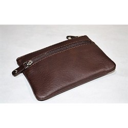 El Potro: Monedero de 3 cremalleras de piel